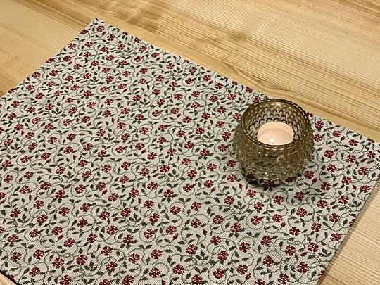 Gobelínový ubrus,šál Vintage flowers