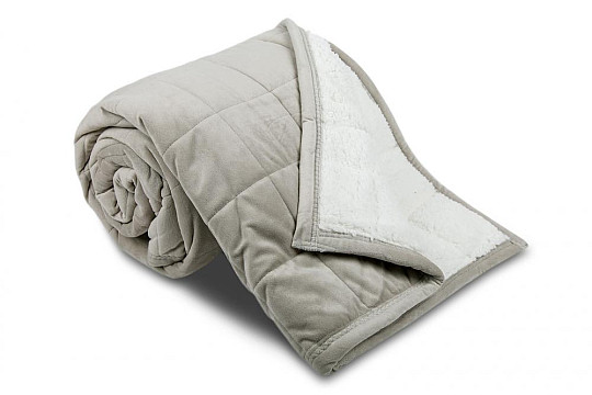 deka z mikrovlákna EXTRA MÄKKÁ OVEČKA prešiv sivá svetlá