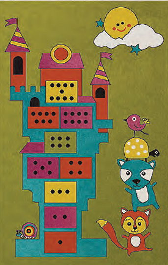 Detský kusový koberec PLAY hracia veža