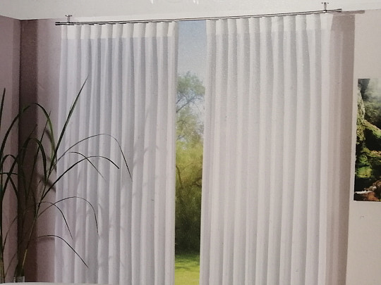 Riasiaca stuha NEW WAVE na záclonu 8 cm, 1:2