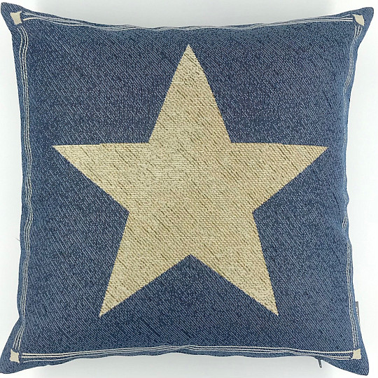 Gobelínová obliečka na vankúš BLUE STAR 1