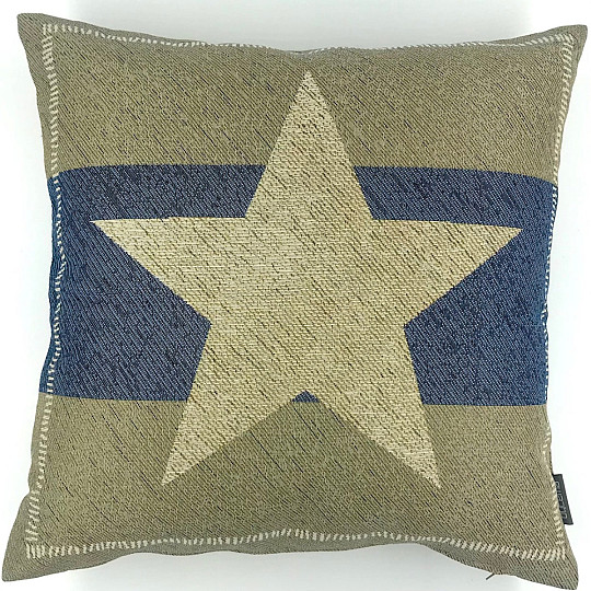 Gobelínový obliečka na vankúš BLUE STAR 2