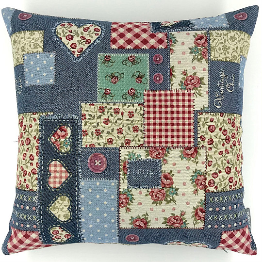 Gobelínová obliečka na vankúš VINTAGE PATCHWORK