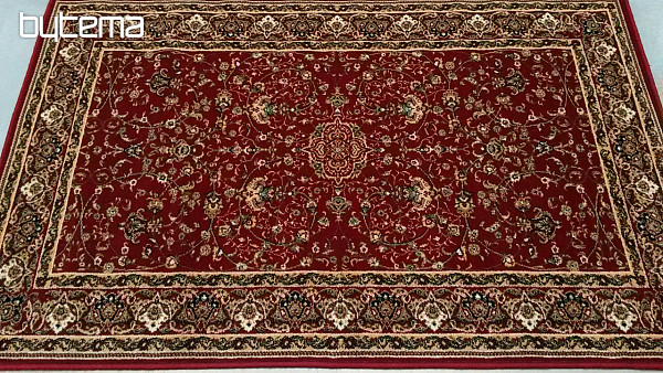 Klasický vlnený koberec MOLDAVA celoplošný bordo