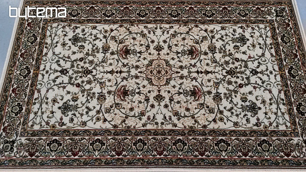 Klasický vlnený koberec MOLDAVA celoplošný krém