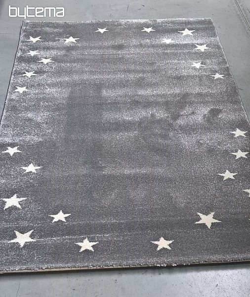 Detský koberec HAPPY KIDS hviezdy šedé