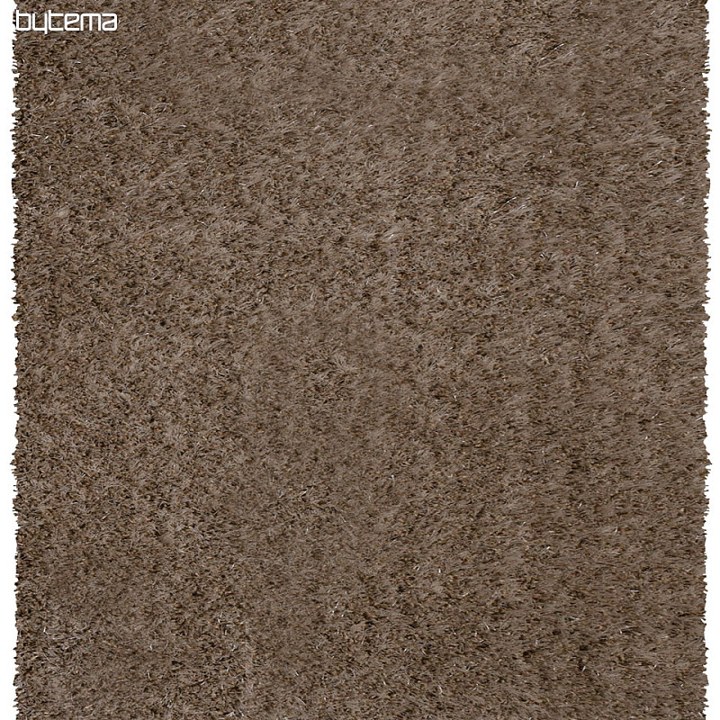 Kusový koberec SHAGGY PLEASURE strieborno-hnedý