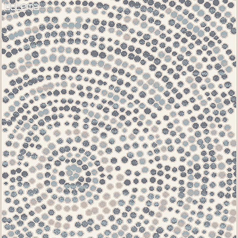Kusový koberec BOHO Circle šedý