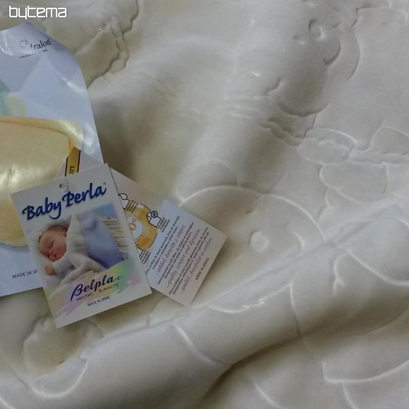 Španielska detská deka - krémová