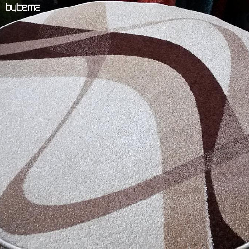 koberec kruh BROWN krémový