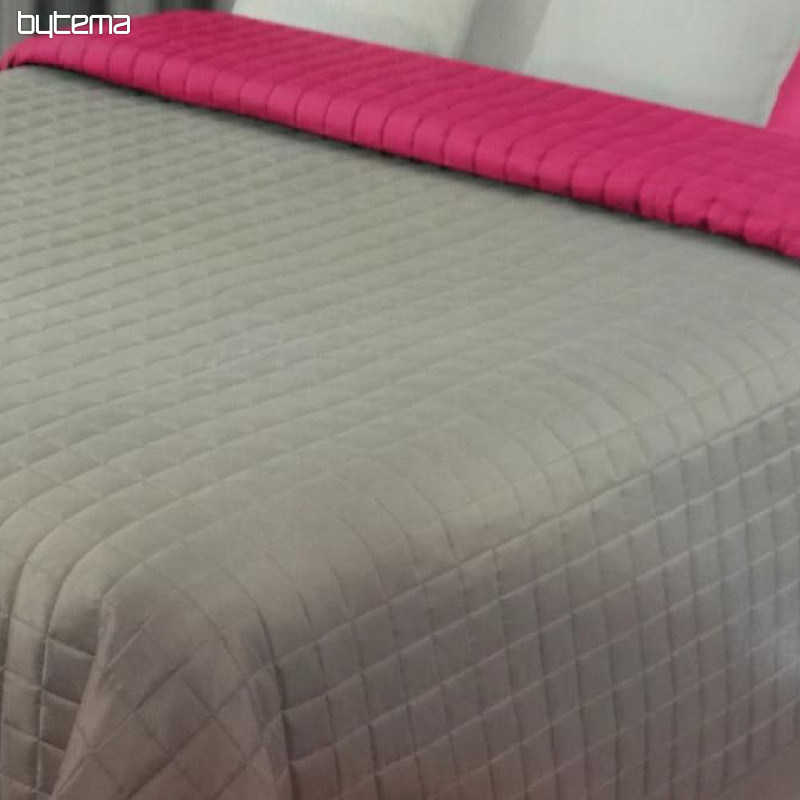 Moderný prehoz na posteľ EVA NEW - šedá, růžová