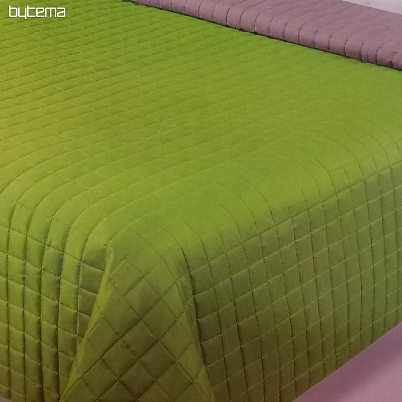 Moderný prehoz na posteľ EVA NEW - zelená , béžová