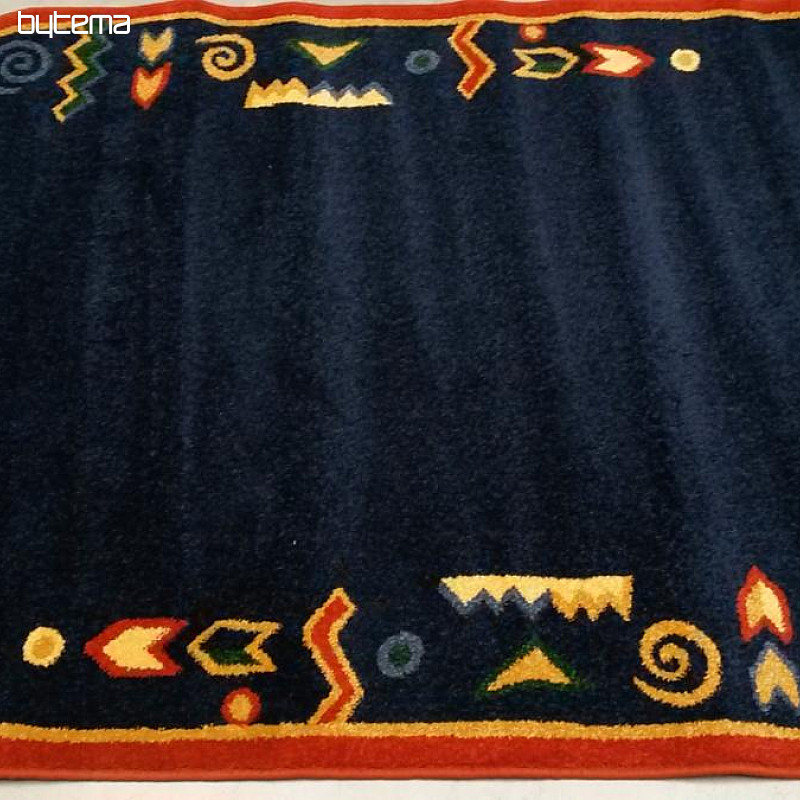 Oválný koberec MODERN 130x240 modrý tmavý