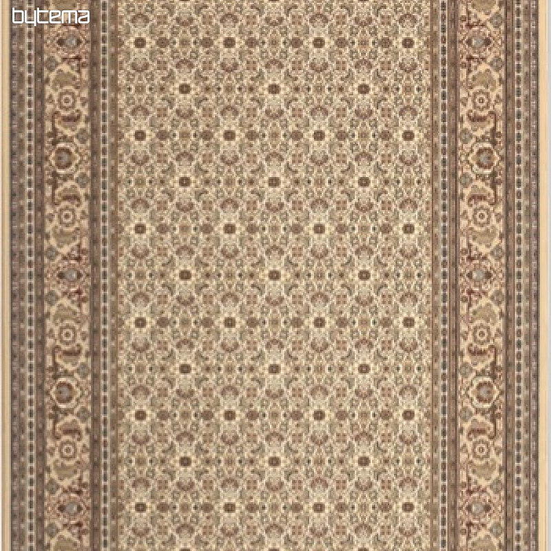 Vlnený klasický koberec ORIENT krém celoplošný vzor