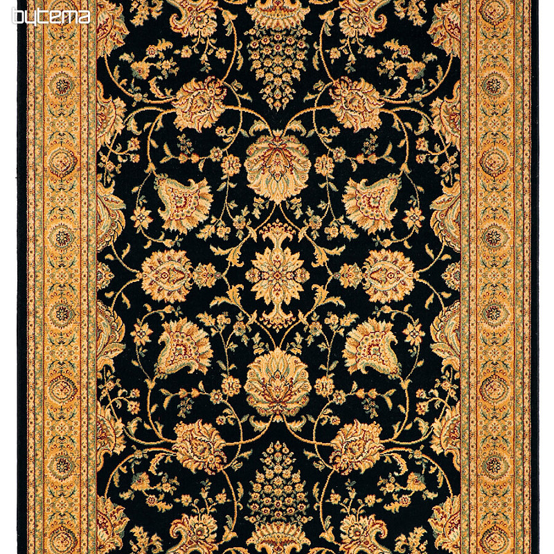 Luxusné vlnené koberec JENEEN 520 čierny