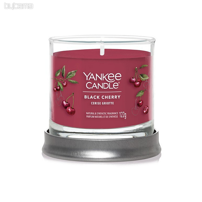 sviečka YANKEE CANDLE vôňa BLACK CHERRY TUMBER MALÝ