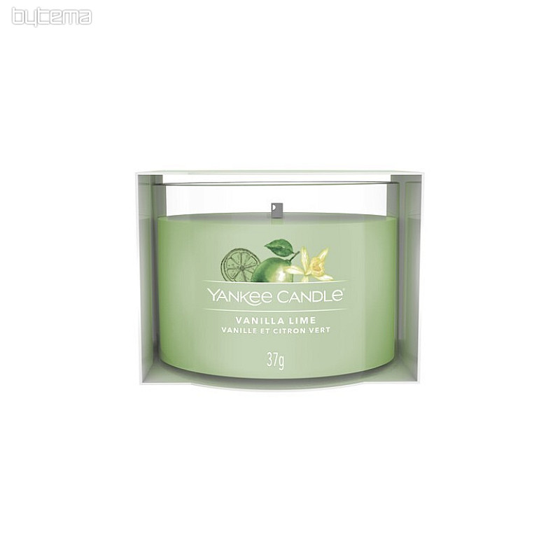 sviečka YANKEE CANDLE vôňa VANILLA LIME V SKLE 37 g