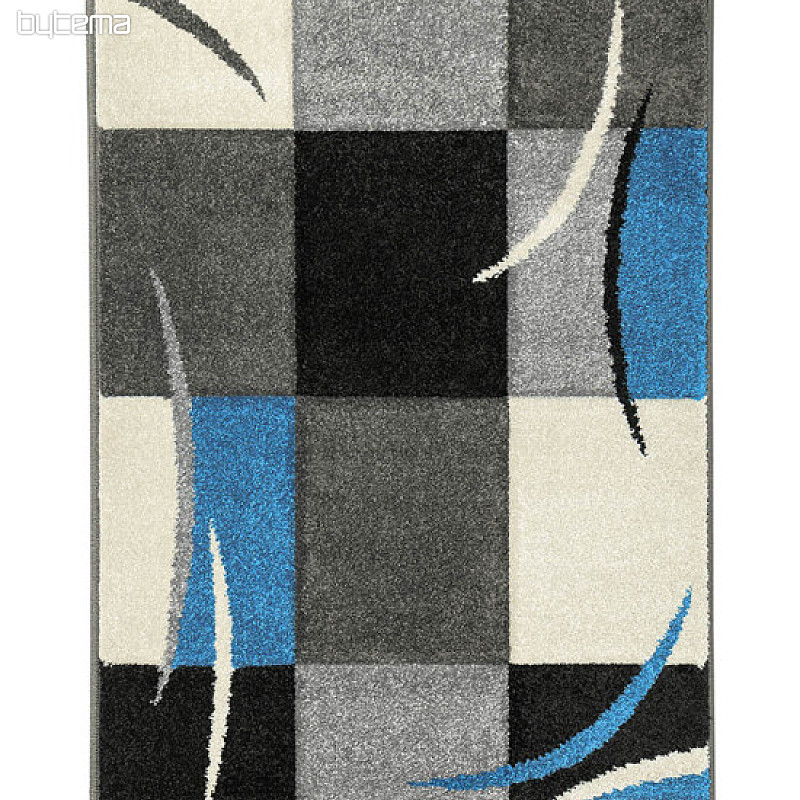 Kusový koberec PORTLAND modročierny