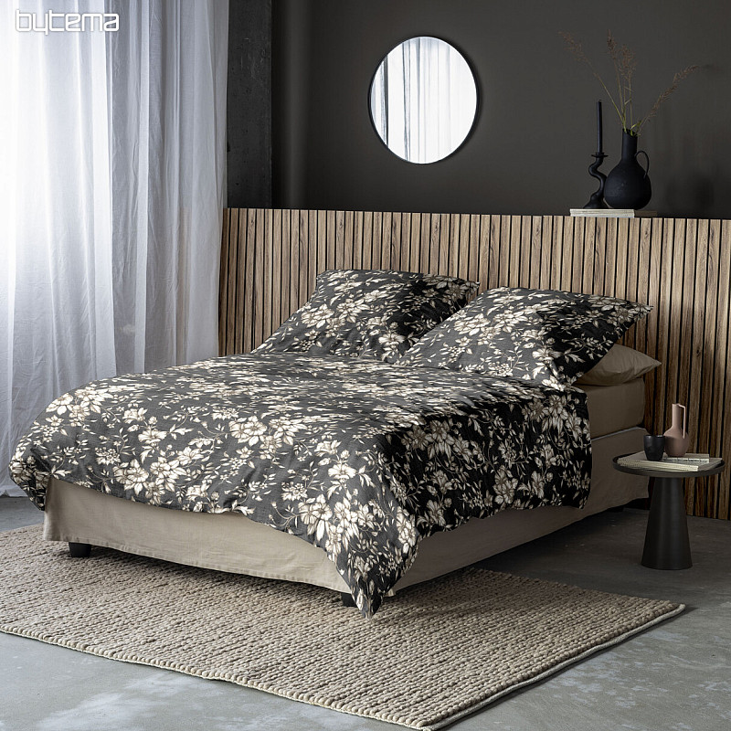 IRISETTE luxusné flanelové obliečky ZOBEL 8558-11 čierne