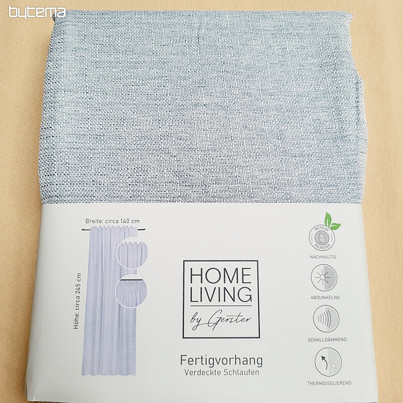 Luxusný hotový záves HOME LIVING sivomodrá