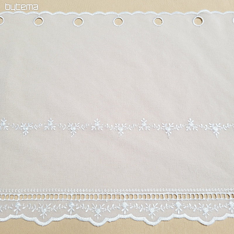 Vitrážová záclona MINI RUŽA