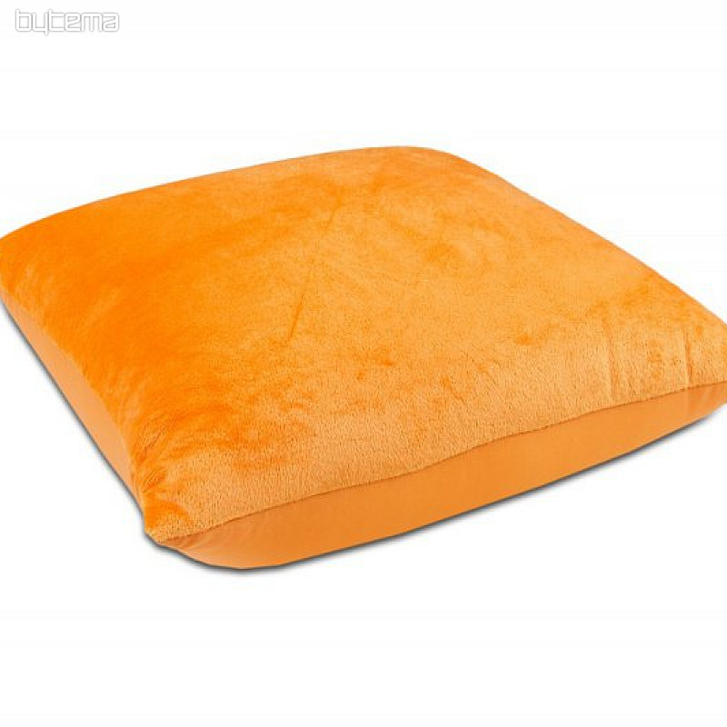 Masážny vankúšik plnený mikroguličkami 40 x 40 cm - ORANŽOVÝ