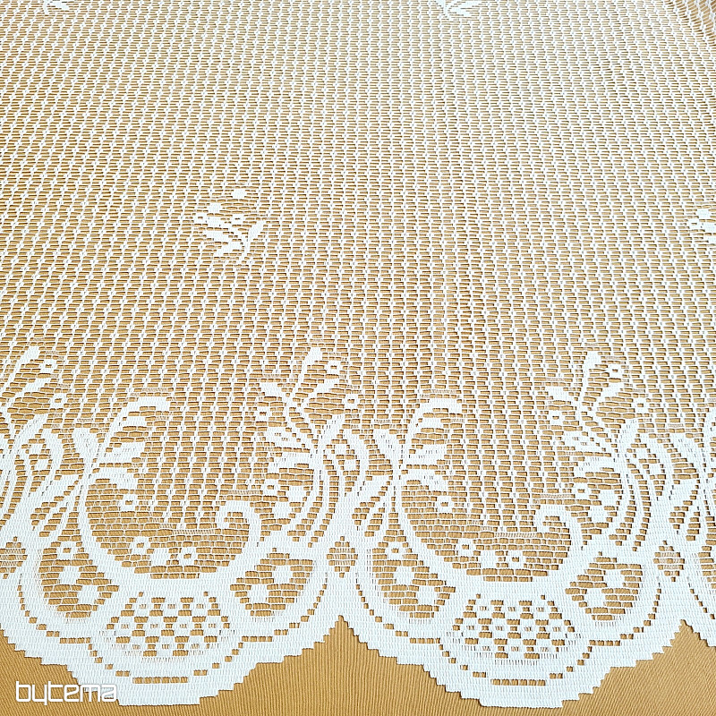 Žakárová záclona HEDA biela