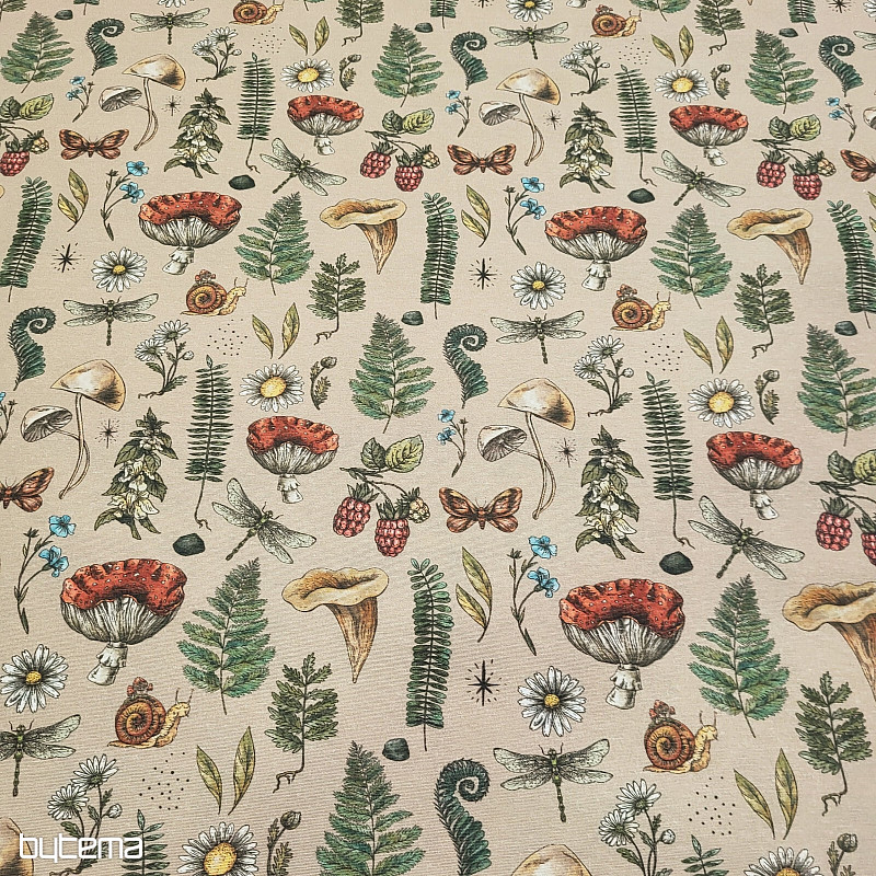 Dekoračná látka JESEŇ V LESE