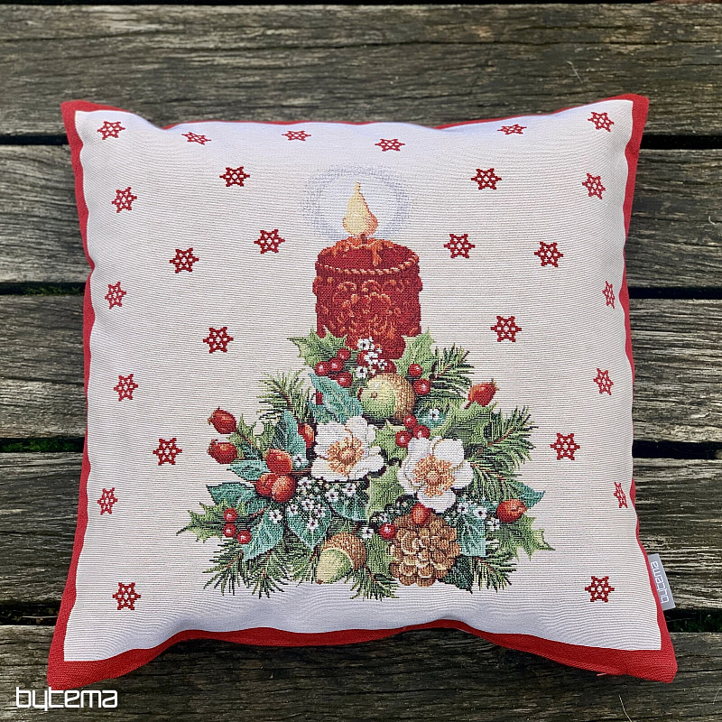 Vianočný gobelínový povlak VIANOČNÁ SVIEČKA II