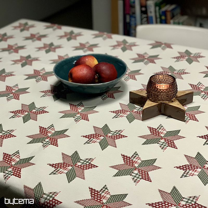 Vianočný obrus a šál HVIEZDA SHELLEY