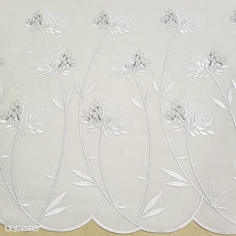 Luxusná záclona GERSTER 11868 béžová výšivka