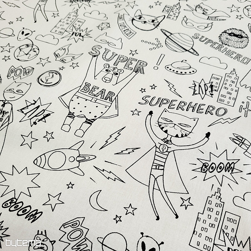 Látka na maľovanie SUPERHRDINOVÉ