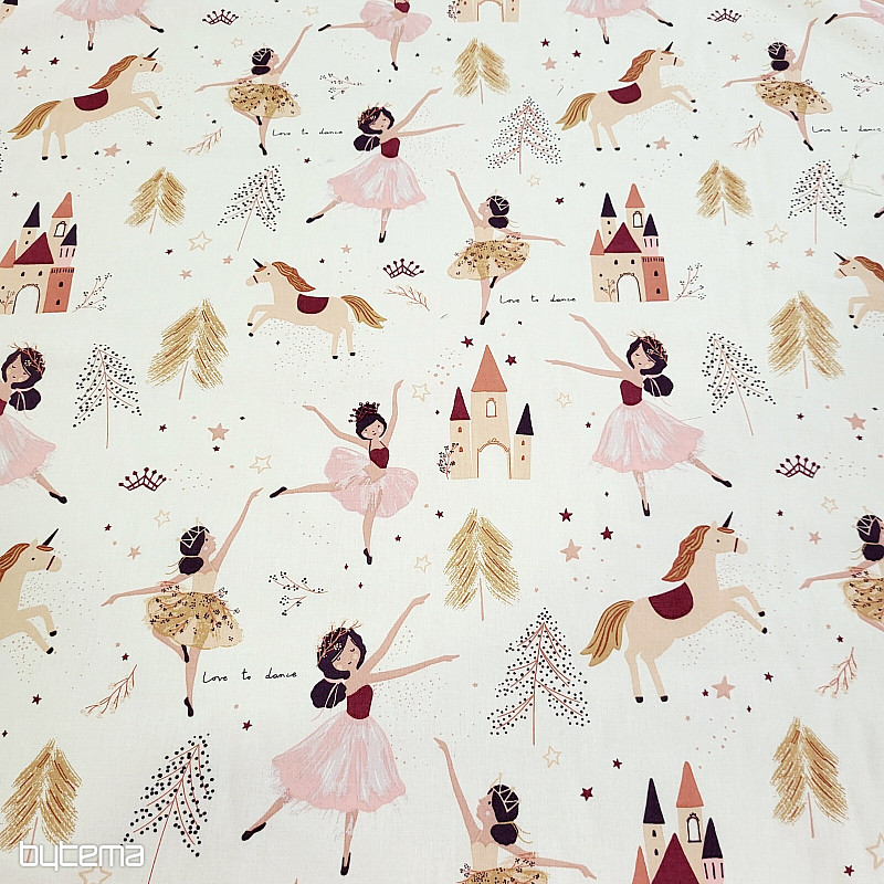 Bavlnená látka TANEČNICA
