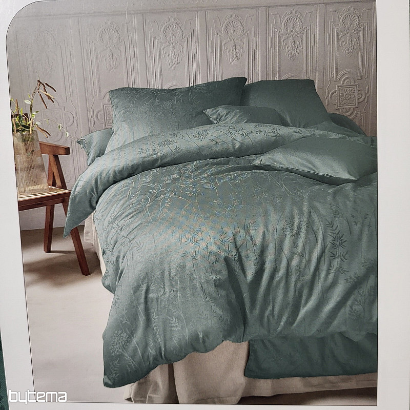 Luxusný bavlnený damask RIO ZELENÝ