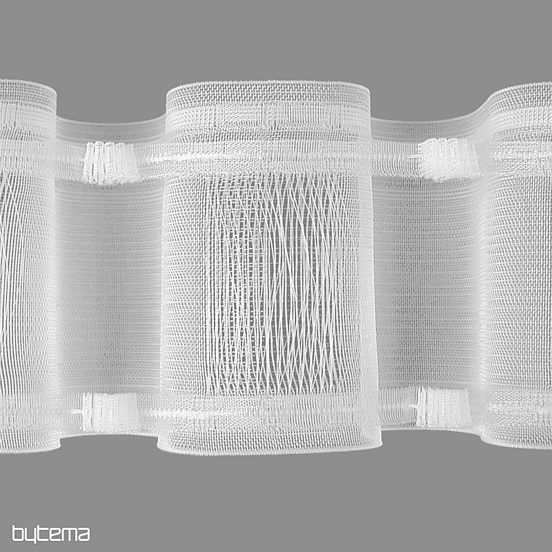 Riasiaca stuha WAVE na záclonu 10 cm, 1:2 - jazdec/tyč