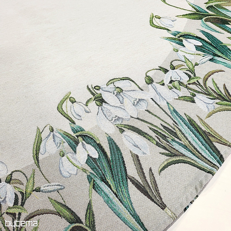 Gobelínový obrus okrúhly SNEŽENKY