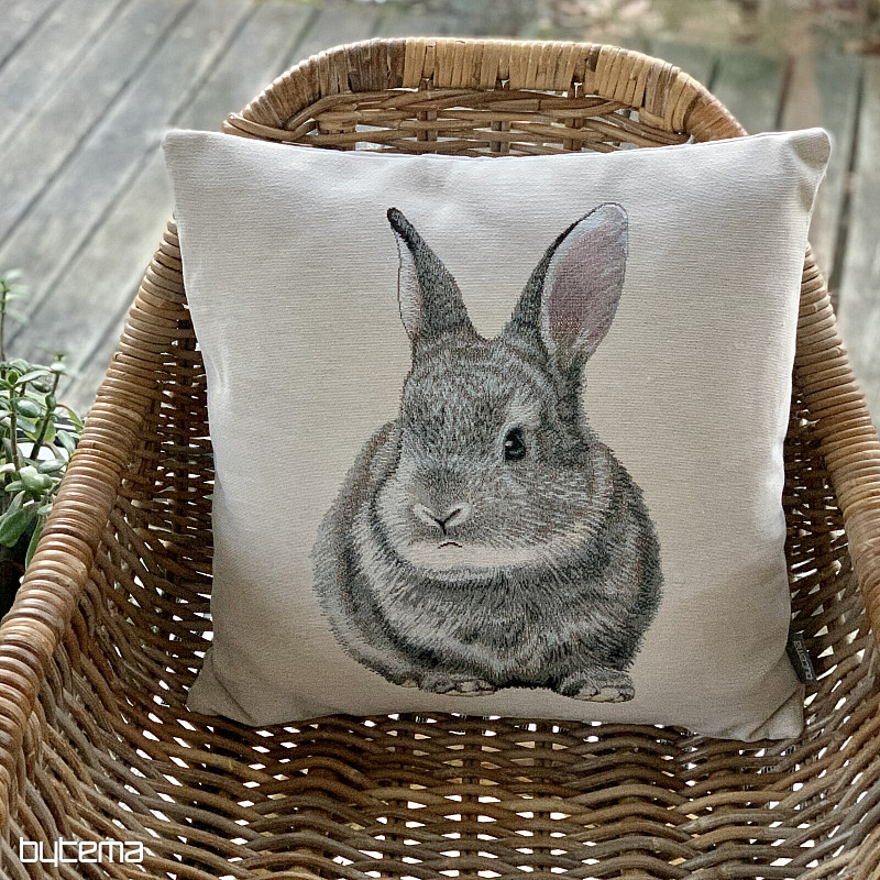 Gobelínový obliečka na vankúš ZAJAC HOPSÁLIK
