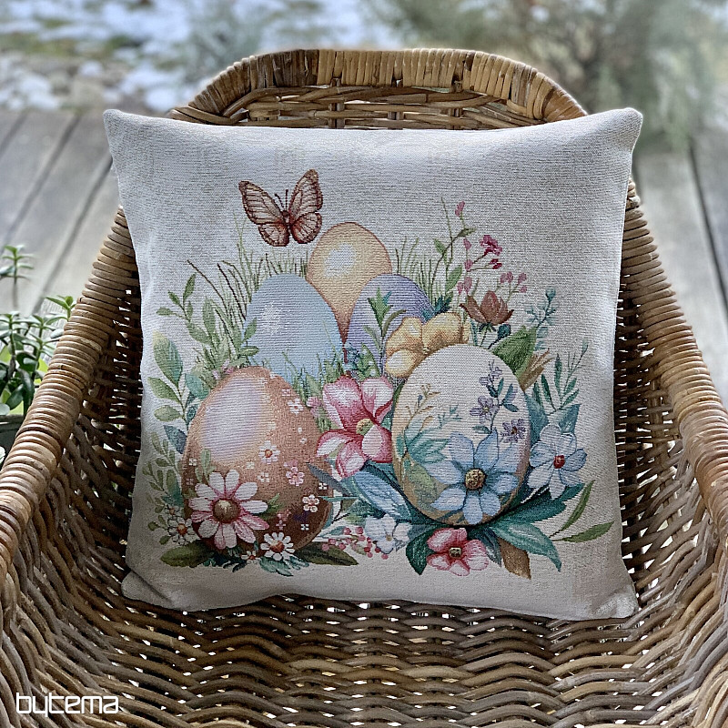 Veľkonočný dekoračný povlak VAJCIA V TRÁVE