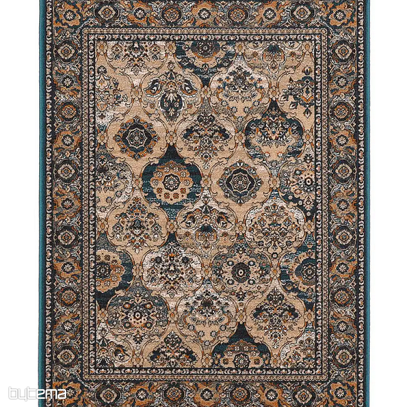 Luxusný vlnený koberec ISFAHAN Forenza smaragd/emerald