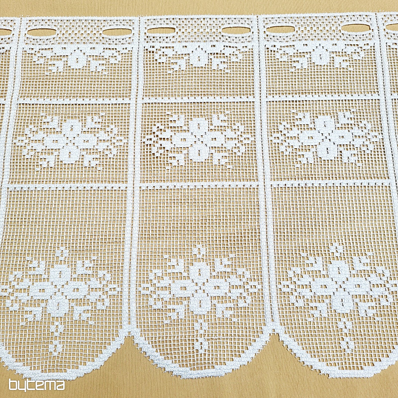 Vitrážová záclona OTYLKA BIELA