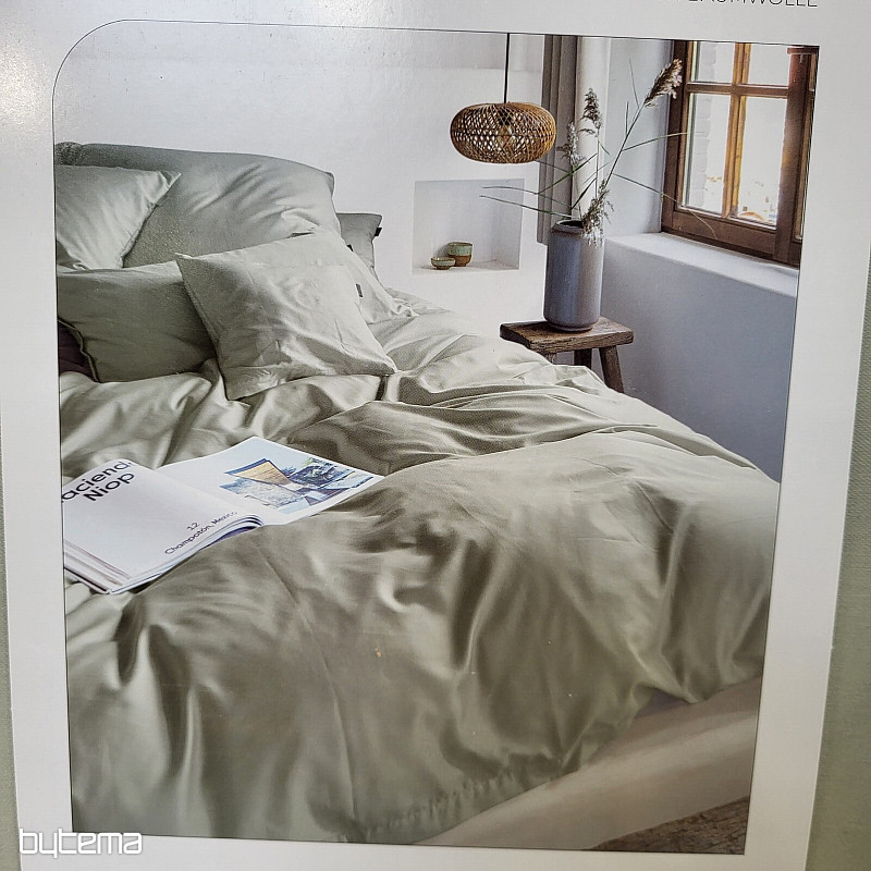 IRISETTE luxusný bavlnený satén PARIS 8000-32 ŠALVIA