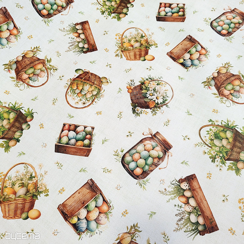 Dekoračná látka FAREBNÉ VAJÍČKA