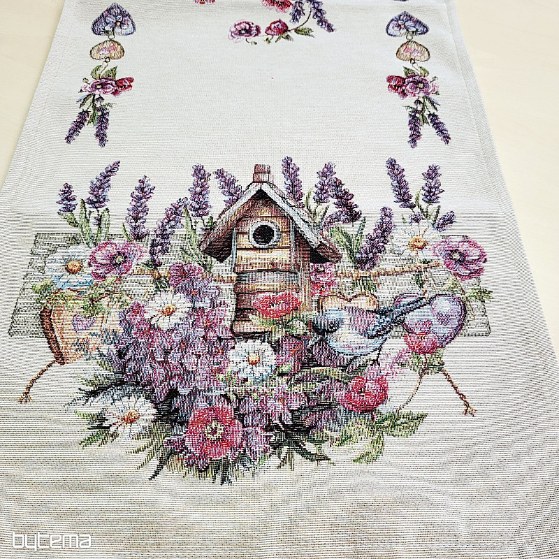 Gobelínový obrus a šál Vtáčia Budka