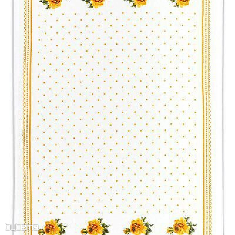 Utěrky od BABIČKY Ružičky oranžové