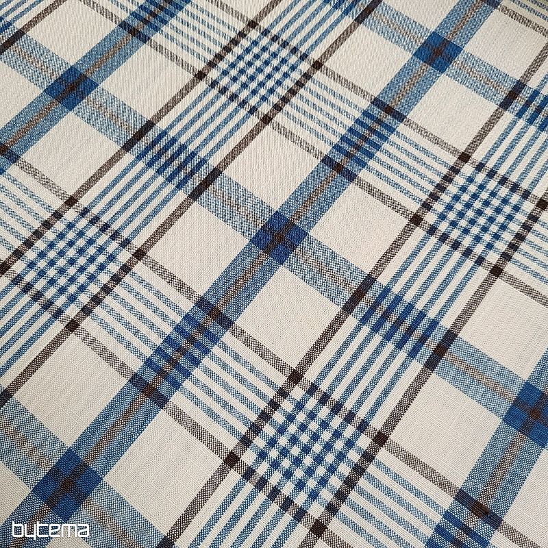 Dekoračná látka ANZOL MODRÝ