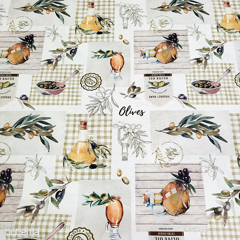 Dekoračná látka OLIVY PICUAL