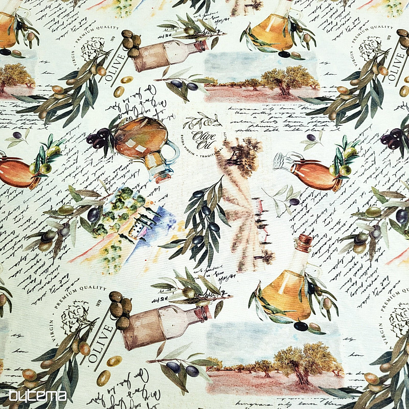 Dekoračná látka OLIVY FARGA