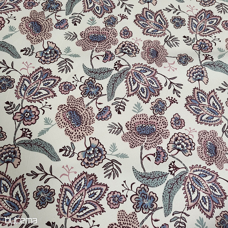 Bavlnená látka KVETY BOHO