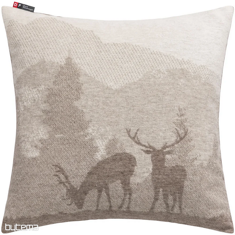 Dekoračný povlak DF JELEN SILVRETTA hnedý