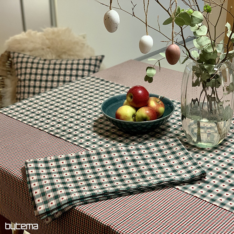 Obrus a šál MAXI CORET zelený